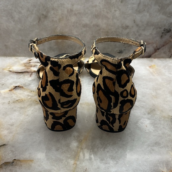 Sam Edelman leopard print block heeled sandals - Picture 4 of 6